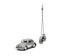 Jada Punch Buggy 1:32 Scale 1959 Volkswagen Beetle Die-cast Car with Mini Gloves Accessory (Grey), Toys for Kids and Adults