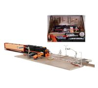Jada Rapid and Furious Nano Train Scene Diorama Modelling, 2 Die-Cast (Metal) Nano Vehicle, Free Wheel Toy