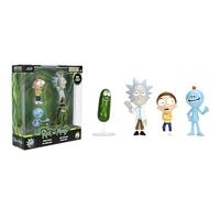 Jada Rick and Morty Metalfigs 4-Pack Collectible Die-Cast Figures 2.5-Inch Scale - Rick, Morty, Meeseeks, Pickle Rick Toys
