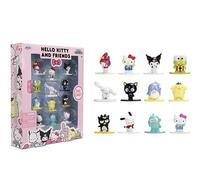 Jada Sanrio Nano Metalfigs 12-Pack - Die-Cast Mini Figures Set, Series 1 Includes Hello Kitty, My Melody, Kuromi & More Toys