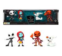 Jada Set of 4 Nightmare Before Christmas 4cm Nanofigures Metalic