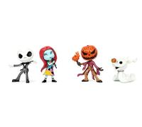 Jada - Set of 4 Nightmare Before Christmas Nanofigures, Metalic, 4 cm, Collectables, Official Disney License (253075005)