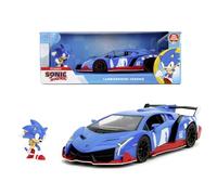 Jada Toys SONIC LAMBORGHINI VENENO W/FIGURE 1:24, Blue