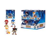 Jada Toys Sonic The Hedgehog Figure (1 Piece) - Random Selection of Four Collectible Metal Figures (Sonic, Tails, Knuckles or Shadow) for Fans and Collectors from 8 Years, Random Selection, 6.5 cm