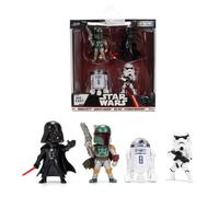 Jada - Disney Star Wars 4-Pack Characters 6.5 cm - Official Mini Action Figures, Set of 4 Collectible Figures, Premium Details, 9336702314R00, +3 Years