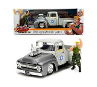 Street Fighter Guile Figure and 1956 Ford F-100 1:24 Scale Jada 34373 253255057 Jada Multi One Size