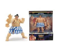 Jada Street Fighter II E. Honda Action Figure 6" Tall, Fully Articulated, Collector Packaging