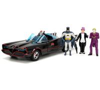 Jada Toys - 1:24 Batman - Hollywood Rides - Deluxe 1966 Batmobile with 3 Figures