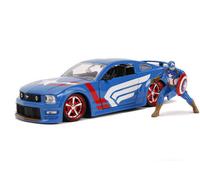Captain America 2006 Ford Mustang with Figure 1:24 Jada 31187 253225007 Jada Multi One Size