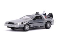 Official Back To The Future BTTF 2 1989 DeLorean Time Machine 1/24 Scale Jada Toys Figure