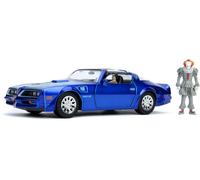 Jada Toys Hollywood Rides It Chapter Two Pennywise & Henry Bower's Pontiac Firebird, 1: 24 Red Die-Cast Vehicle with 2.75" Die-Cast Figure