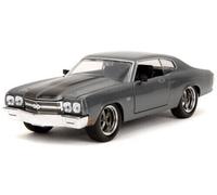 Jada Fast & Furious 1:24 1970 Chevy Chevelle SS Die-Cast Car, Toys for Kids and Adults(Grey)