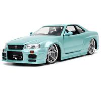 Jada 1:24 Fast & Furious - Brian's Nissan Skyline GT-R R34 Diecast Car - 32608