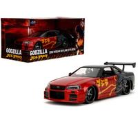 Jada Godzilla 1:24 Die Cast 2002 Nissan Skyline GT-R (R34)