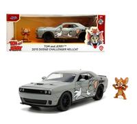 Jada Toys 1/24 Tom & Jerry Tom Fighae & Duddy Challenger Hellcat Hollywood Ride TOM & Jerry 33722 [Parallel imports]