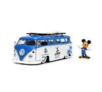 Jada Toys 1/24 Volkswagen Bus 1962 Mickey Mouse Figure Surf 33179 [Parallel imports]