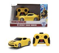 Jada Toys 1:32 RC Transformers Bumblebee Camaro - 5.5" Body and Autobot Style Simple Function Remote Control Car - Figure Not Included