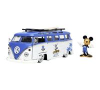 Mickey Mouse Model Bus T1 With Figure Topolino Scale 1/24 Diecast JADA TOYS