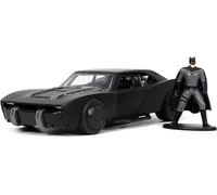 Jada Toys 253213008 THE Batman Batmobile Age 8+ with Figure 1:32 in CDU, Black/White