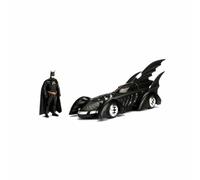 Jada Toys 253215003 Batmobile 1995, Highly Detailed 1:24 Model Car Including Batman Figure, Cockpit and Doors Can Be Open, with Freewheel, Black