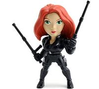 Jada Toys 253221014 Marvel Black Widow Figure, Die-cast, Collectible Figure, 10 cm, Black
