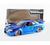Jada Toys - 97173bl - Nissan - Skyline Gtr R34 - Fast And Furious - 1:24 Scale