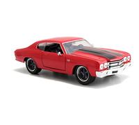 Jada Toys 253203009 Fast & Furious Dom's Chevy Chevelle SS 1970 Die-cast Toy Car, Opening Doors, Boot & Bonnet, Scale 1:24, Red