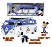 Jada Toys 98627 Mickey Mouse 1967 Volkswagen T1 Van & Mickey 1/24 Die-Cast Model