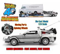 Jada Toys Back To The Future Part I 1982 DeLorean 40th Anniversary 1/24 Die-Cast