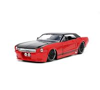 Jada Toys Big Time Muscle 1:24 1965 Ford Mustang Die-Cast Car (Red/Black)