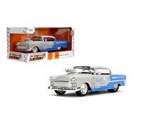 Jada Toys Bigtime Muscle 1:24 1955 Chevrolet Bel-Air Die Cast Car, Toy for Kids and Adults (Cool Grey/Gloss Blue)
