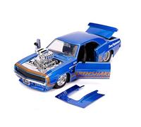 Jada Toys Bigtime Muscle 1:24 1969 Chevy Camaro Earthshaker Die-cast Car Candy Blue, Toys for Kids and Adults