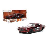 Jada Toys Bigtime Muscle 1:24 1971 Chevy Camaro Die Cast Car - Opening Doors, Bonnet, Trunk, Rubber Tyres (Candy Red)