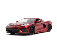 Jada Toys Bigtime Muscle 1:24 2020 Chevy Corvette Stingray Die-cast Car Candy Red, Toys for Kids and Adults