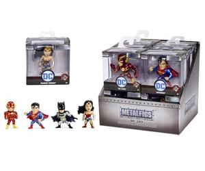 Jada Toys - DC Wave 1 Pop Culture Collectible Metal Figure - Batman, Superman, The Flash, Wonder Woman - For Fans & Collectors Ages 8+ - 6.5cm Each