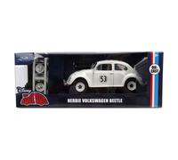 Jada Toys Disney Car Herbie The Love Bug (19 cm) - Volkswagen Beetle Model Car to "A Great Beetle" Made of Metal with Parts to Open, Toy Vehicle for Collectors and Fans from 8 Years