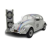 Jada Toys Disney Car Herbie The Love Bug (19 cm) - Volkswagen Beetle Model Car to "A Great Beetle" Made of Metal with Parts to Open, Toy Vehicle for Collectors and Fans from 8 Years
