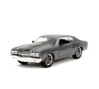 Jada Toys Fast & Furious 1970 Chevrolet 1:24, Metal, Grey (Grey chiné 14)
