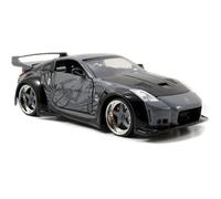 Jada Toys Fast & Furious 1:24 D.K.s Nissan 350Z Die-cast Car Toys for Kids and Adults Grey and Black (97172)