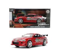 Jada Toys - Fast & Furious 1:24 Mitsubishi Eclipse (RX-7 Design) - Die-Cast Model Car, Detailed Exterior, Authentic Movie Replica, Collectible Toy - Ages 8+, Red
