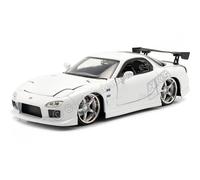 Jada Toys Fast & Furious 1993 Mazda RX-7 1:24 Scale Opening Doors Bonnet & Trunk White