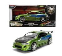 Jada Toys Fast & Furious 1995 Mitsubishi Eclipse (1:24, 19cm) | Detailed car model with opening parts, metal vehicle with colour brush finish, from 8 years
