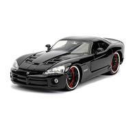 Jada Toys Fast & Furious Letty's Dodge Viper SRT-10 1:24 Scale Car Tuning Model Opening Doors Bonnet Boot wheel Gloss Black