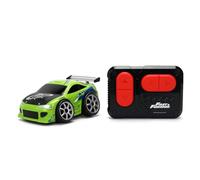 Jada Toys Fast & Furious Small Blocks RC 1995 Brian's Mitsubishi Eclipse (10 cm) - Remote Control Car, 2 Channel Control, Adjustable Track Width, for Fans & Children from 3 Years, Includes Remote