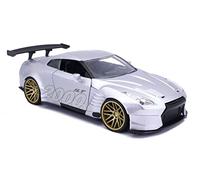 Jada Toys I Love The 2000’s 1:24 2009 Nissan GT-R (R35) Ben Sopra Die-Cast Car, Toys for Kids and Adults, Silver