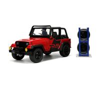 Jada Toys Just Trucks 1:24 1992 Jeep Wrangler Die-cast Car Red/Black (US IMPORT)