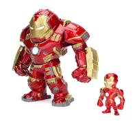 Jada Toys Marvel 6" Hulkbuster & 2" Iron Man Die-Cast Collectible Toy Figure, Red,33431