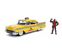 JADA TOYS: MARVEL DEADPOOL & TAXI (1957 CHEVY BEL-AIR)