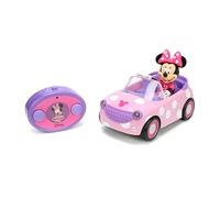 Jada Toys R/C Vehicle Minnie Mouse Roadster, Pink with White Polka Dots, 27 MHz, Standard (97161)