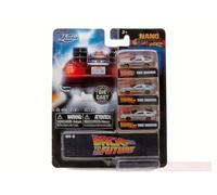 Jada Toys Models COMPATIBLE WITH BACK TO THE FUTURE NANO HOLLYWOOD RIDES 3 PACK cm 4 DIECAST JADA31583